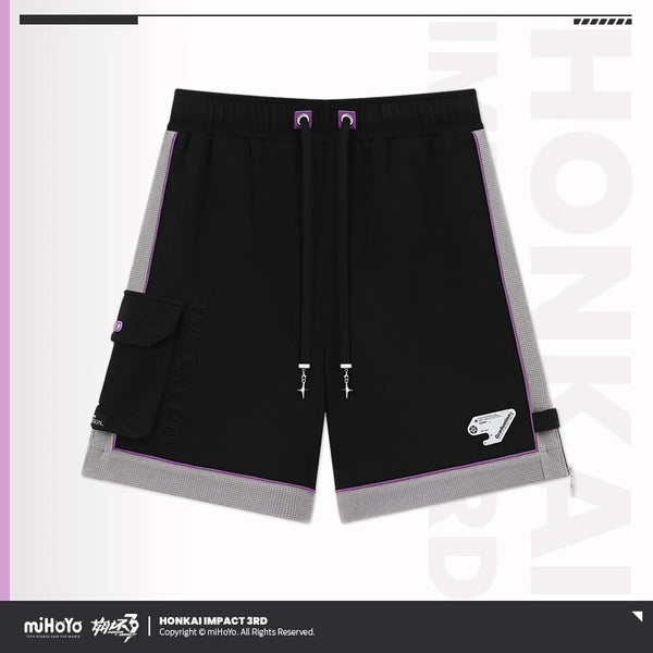 【Genuine】Kiana Shorts MiHoYo Genuine Honkai Impact 3 Kiana Kaslana Graduation Trip Theme Doujin Couple Shorts Unisex pants Cosplay Gifts