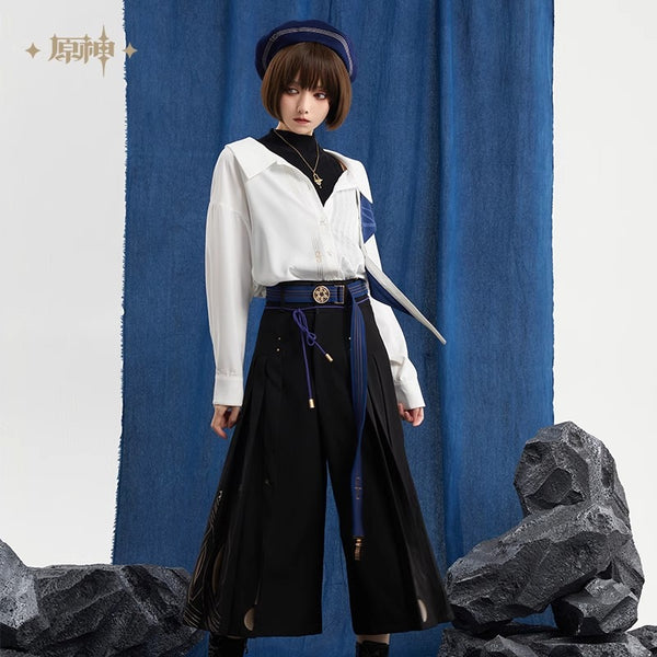 【Genuine】MiHoYo Official Genuine Genshin Impact Wanderer Pants Wanderer Theme Impression Series Wide Leg Pants Doujin Balladeer Culottes