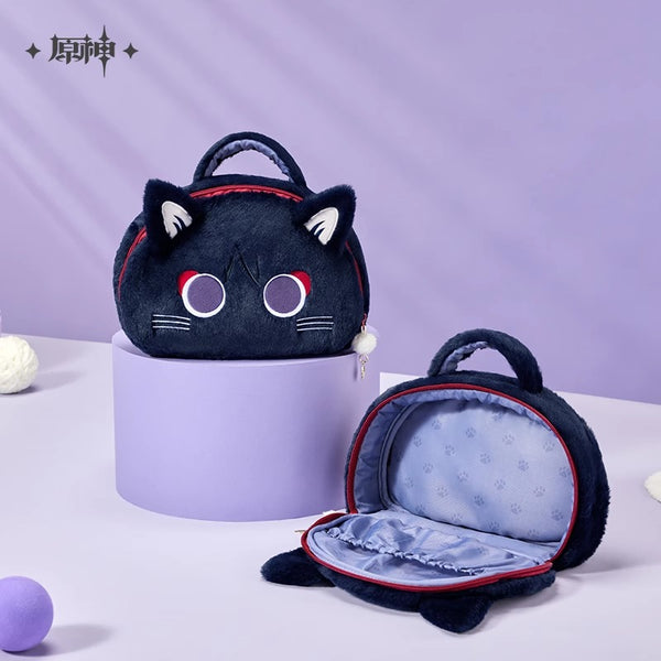 【Genuine 】Wanderer Cosmetic Bag Official Genshin Impact Wanderer Plush Storage Bag Fairy Tale Cat Series Balladeer Coin Purse Gift