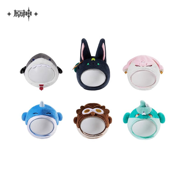 【Genuine】Teyvat Zoo Headgear MiHoYo Genshin Impact Accessory Plush Hood Original Xiao Tartaglia Diluc Doujin Official Birthday Gifts