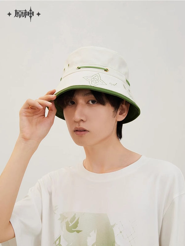 【Genuine】MiHoYo Official Genshin Impact Nahida Bucket Hat Doujin Nahida Theme Series Suit Grass King Cute Accessory Sumeru Birthday Gifts