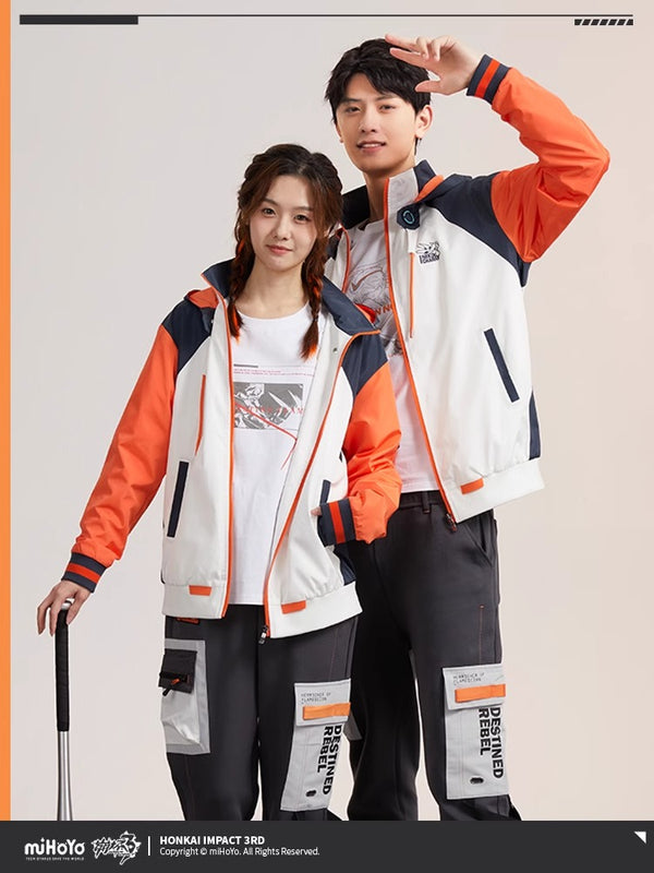 MiHoYo Genuine Honkai Impact 3 Kiana Kaslana Doujin Reburn Jacket Coat Couple Autumn Winter Hoodies Unisex Birthday Xmas Gifts