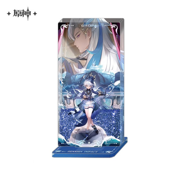 【Genuine】Furina Acrylic MiHoYo Original Genshin Impact Official Acrylic Standing Card Furina Flowing Standing Card Quicksand Furina Gifts