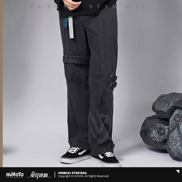 【Genuine】Dan Heng Jeans MiHoYo Official Original Honkai Star Rail DanHeng Theme Impression Series Pants Doujin Cosplay Trousers Gifts