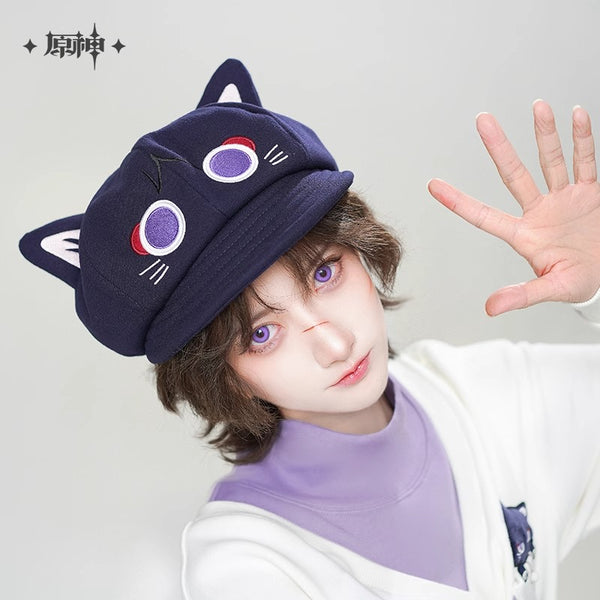 【Genuine】MiHoYo Official Genshin Impact Wanderer Octagonal Cap Doujin Wanderer Fairy Tale Cat Series Hat Balladeer Cute Headgear