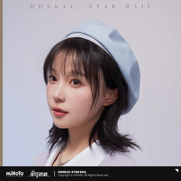 【Genuine】March 7th Beret MiHoYo Official Original Honkai Star Rail Cap March 7 Theme Impression Series Hat Doujin Derivative Beret Gifts