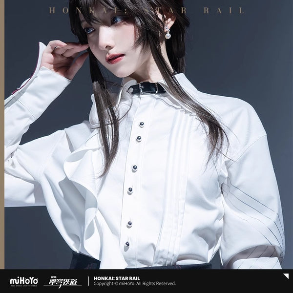 【Genuine】Kafka Shirt MiHoYo Genuine Official Original Honkai Star Rail Kafka Theme Impression Series Loose Shirt Doujin Cosplay Tops Suit