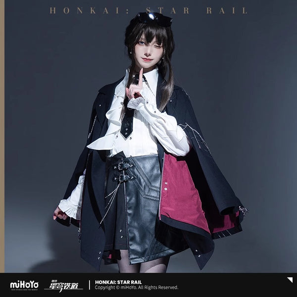 【Genuine】Kafka Cloak MiHoYo Official Original Honkai Star Rail Coat Kafka Theme Impression Series Cloak Doujin Cosplay Black Cloak Gifts